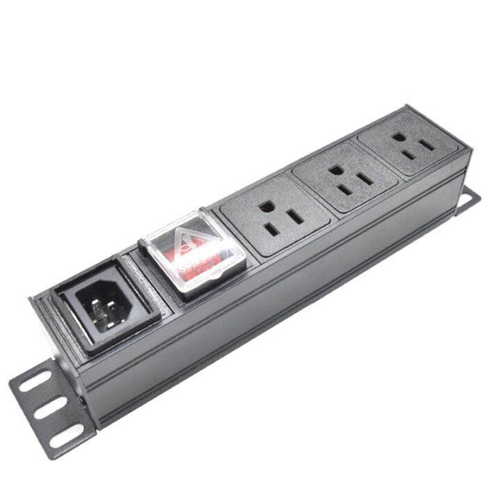 PDU รางปลั๊กไฟ 2-12 ช่อง Universal Socket C14 Input power input Switch ...