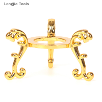 Longjia Tools ทองชุบแสดงอัญมณีไข่สนับสนุนฐานคริสตัล Ball Stand Holder เครื่องประดับ