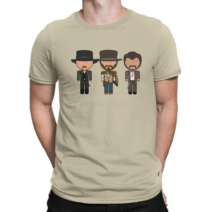 the-blocky-vector-eds-classic-t-shirts-men-pure-cotton-anime-t-shirt-camisas-the-good-the-bad-and-the-ugly-film-male-tees-tops