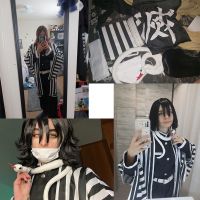 Anime Demon Slayer Kimetsu No Yaiba Iguro Obanai Haori Kimono Cosplay Costume Wig White Snake Props Halloween Costume