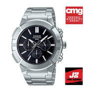 Casio ของแท้ 100% นาฬิกาผู้ชายทางการ MTP-E500D-1A สายเหล็กประกัน CMG