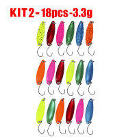 Jerry Freshwater Fishing Lure Set Area Trout Spoon Lure Kit Assortment 58pcs Wholesale Metal Spinner