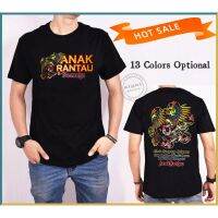 Anak Rantau Bersatu เสื้อยืดแขนสั้นลายการ์ตูนดิสโตรสำหรับเด็กชุดแนวสตรีทได้รับความนิยมผ้าฝ้ายที่มีคุณภาพพรีเมียมของเสื้อขนาดใหญ่คอกลม