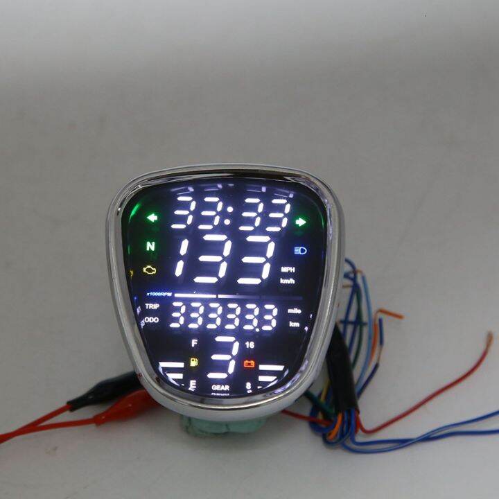 for-honda-c70-c90-motorcycle-led-digital-meter-rpm-odometer-speedometer-assy