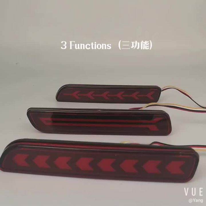 Car Flashing 2Pcs Led ke Lights rear bumper lamp reflector tail lamp