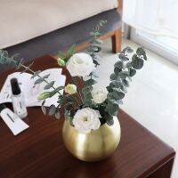 Stainless Steel Vase Nordic Style Desltop Plant Pot BeFlower Pots Golden Black Rose Gold Classic Vase Home Decor