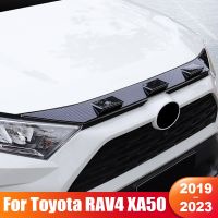 For Toyota RAV4 XA50 2019 2020 2021 2022 2023 RAV 4 Hybrid Car Front Hood Engine Decoration Cover Strip Exterior Accessories