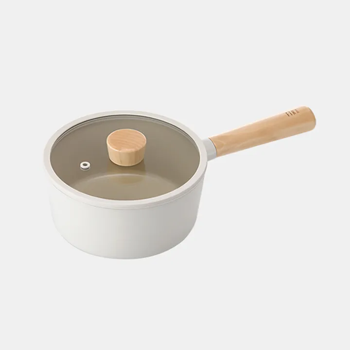 Neoflam Fika 7 Baby Wok Pan with Wooden Handle 18cm