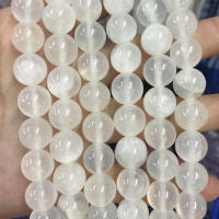 White Selenite Beads Natural Stone Beads Round Gemstone 4mm 6mm 8mm 10mm 15