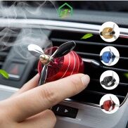Sáp Thơm Ô Tô, Quạt Sáp Thơm Cài Cửa Gió Điều Hoà Có Đèn Led Loại 3 Cánh