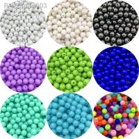 6mm 8mm 10mm Acrylic Beads Round Shape Loose Spacer Beads For Jewelry Making DIY Charms Bracelet Necklace Accessories