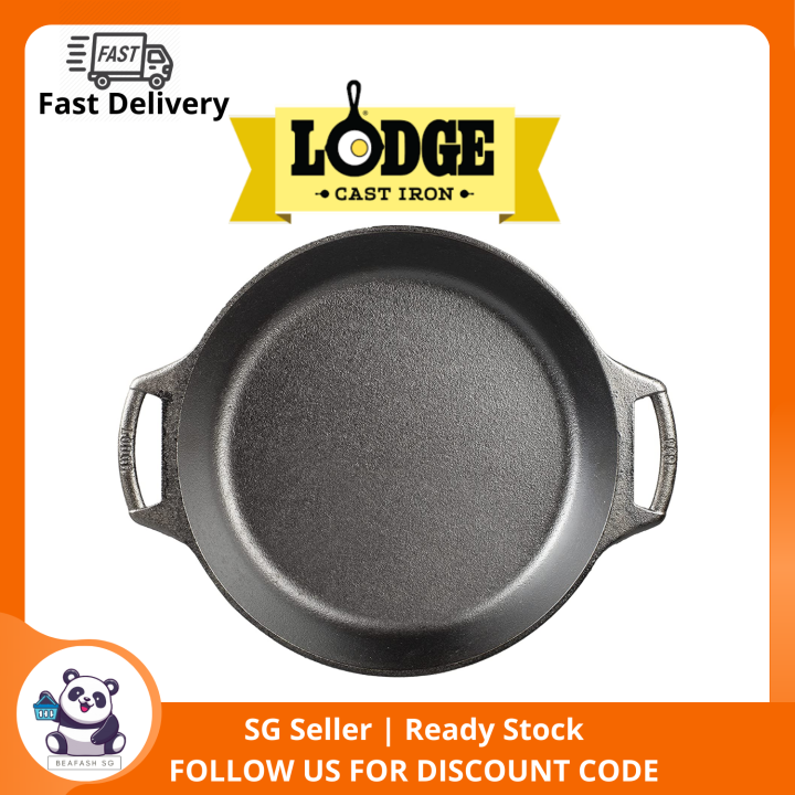 10.25 inch Seasoned Cast Iron Baker's Skillet