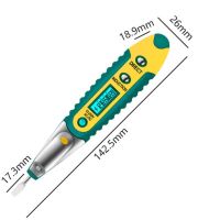 【❂Hot On Sale❂】 buhejire ปากกาตรวจจับตัวทดสอบแรงดันไขควงแสดงผล Lcd Ac/dc 12-250V สำหรับเครื่องมือช่างไฟฟ้าปากกาทดสอบดิจิตอล