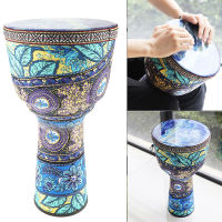 8.5นิ้วแอฟริกัน Djembe กลอง ABS บาร์เรลพีวีซีผิวมือกลองที่มีสีสันรูปแบบศิลปะ Djembe แอฟริกันกลองสำหรับเด็กเครื่องดนตรี