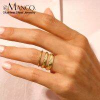 【HOT】♞℡ e-Manco Classic Rings for Stacking Woman Jewelry Size 5 6 7 Accessories