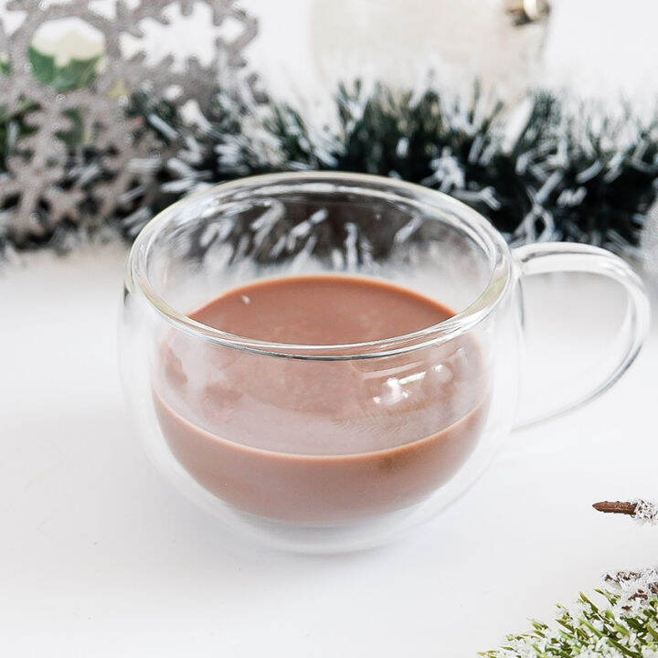 Double Walled Glass with handle 200ml Lazada PH