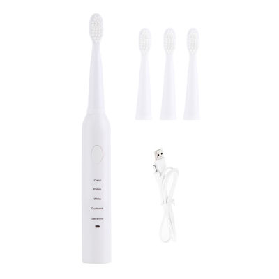 IPX7แปรงสีฟันไฟฟ้ากันน้ำ One-ปุ่มเริ่มทำความสะอาดลึก5โหมดแปรงสีฟันไฟฟ้าโซนิคสำหรับแปรงฟัน