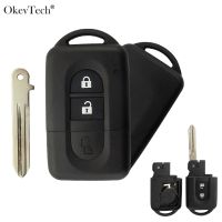 Okeytech Smart Remote Control Car Key Shell Case Fob For NISSAN QASHQAI X-TRAIL MICRA NOTE PATHFINDER Flip Key Cover Uncut Blade