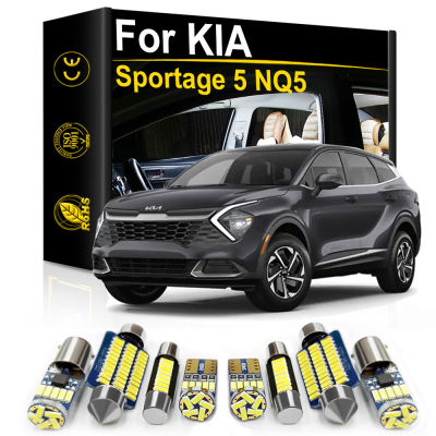 ชุดไฟภายในรถ Led สำหรับ Kia Sportage 5 NQ5 2021 2022 2023หลอดไฟ LED โคมไฟป้ายทะเบียน Canbus ไม่มีข้อผิดพลาด