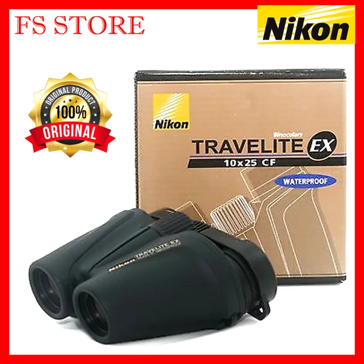 Nikon Travelite EX 10x25 CF Binoculars (ORIGINAL NIKON MALAYSIA) | Lazada