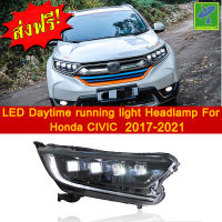 Mastersat HONDA CRV รุ่นปี 2017-21 Headlamp โคมไฟหน้า ไฟวิ่ง Led Day light+ไฟเลี้ยว ในกันชนหน้า ตรงรุ่น วัสดุ ABS อย่างดี กันน้ำ ไฟเดย์ไลท์ ไฟหรี่ ไฟแต่งรถ  ไฟรถแต่ง