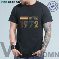 Vintage 1972 Men T-Shirt Retro Classic 48Th Birthday Gift Vintage 1972 Graphic Tee Shirts For Male Best FatherS Day Gift Tshirt