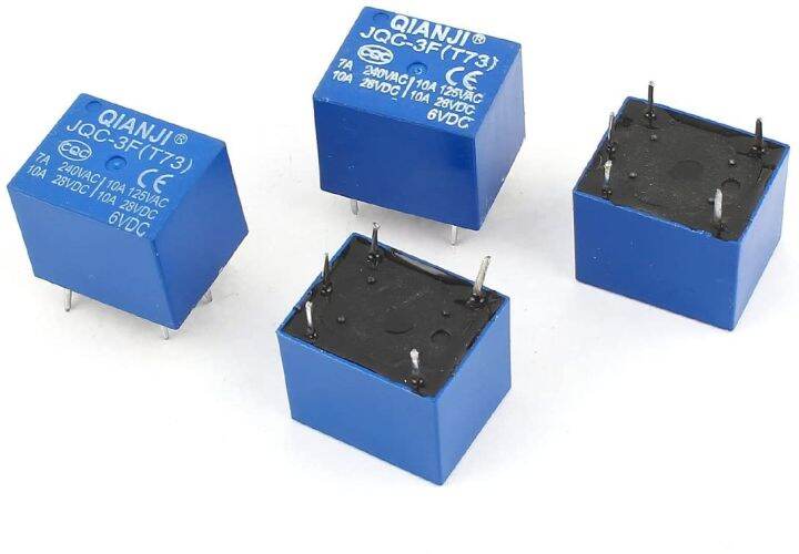 JQC 3F 73T DC 5V Coil 5 Pins Mini SPST Power Relay PCB 10PCS