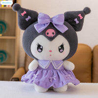 Kuromi ของเล่นตุ๊กตายัดไส้จำลองสีฟ้าอ่อนสบายผิวของเล่นตุ๊กตาสำหรับเด็กเด็กผู้หญิงคอลเลกชันตกแต่งของขวัญ