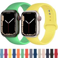 Silicone Strap For Apple watch band 49mm 45mm 44mm 42mm 41mm 40mm 38mm Bracelet Wristband Correa For iWatch Ultra 8 7 6 5 4 3 SE