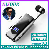 ยกเลิก K55กล้องส่องทางไกล Lavalier ธุรกิจหูฟังบลูทูธ5.2การพูดคุย/เวลาดนตรี20ชั่วโมง,จอแสดงผลดิจิตอล LED,รองรับการคลิกเดียวภาพ,ตัดเสียงรบกวนหูฟังไร้สาย PK F920