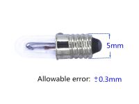 20pcs E5 Indicator light E5 Instrument bulb 5MM threaded lamp holder E5 12v e5 24v E5 1.5V E5 2.5V Instrument lights