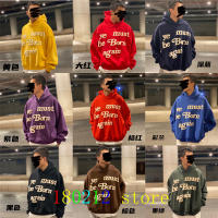 โลโก้โฟมหลายสี Ye ต้องเกิดอีกครั้ง Hooded Hoodie CPFM แท็กพิมพ์ XYZ ผู้ชายผู้หญิง Kanye เสื้อ Fleeve หลวม Pullover