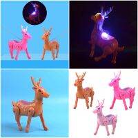 ตุ๊กตากวาง เดิน ดึงพร้อมไฟสว่างขึ้นด้วยเสียง ของเล่นเด็กวัยหัดเดิน    Electronic Walking Deer Pull Along Light Up with Sounds Toddler Toy