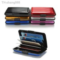 1 Pc Men Aluminum Bank Card Holder Blocking Hard Case Wallet Solid Credit Card Anti-RFID Scanning Protect Card Holder