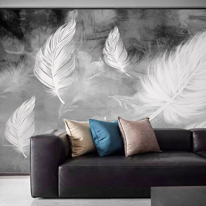 hot-custom-3d-wallpaper-modern-simple-white-feathers-photo-wall-murals-living-room-bedroom-home-decor-papel-de-parede-wallpapers-3-d