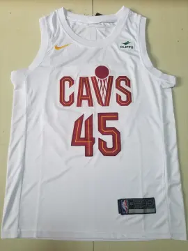 Nike Men's Cleveland Cavaliers Donovan Mitchell #45 Red Dri-Fit Swingman Jersey, Medium