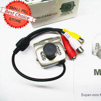 ใหม่ล่าสุด MINI Security CC กล้อง CMOS 380L Audio Video av IR Day Night PAL NTSC