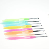 8 Sizes Crochet Hooks Set 2.5mm-6mm Ergonomic Crochet Hooks DIY Candy Color Weave Crochet Hook Knitting Needle Tool