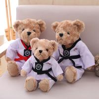 Taekwondo Club Souvenirs Bear Children Girls Kids Gifts Plush Doll Toys Taekwondo Lovers Cuddle Doll Taekwondo Suits Plush Toys