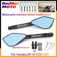 Universal Motorcycle Mirror CNC Side Rearview For Yamaha MT07 MT-07 FZ07 FJ07