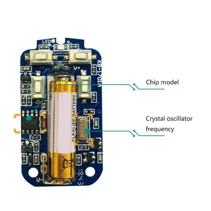 รีโมทคอนโทรล315mhz-433mhz-รีโมทคอนโทรล4ช่องสัญญาณที่เปิดประตูโรงรถ