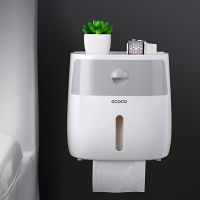 2021GESEW Tissue Box Double Layer Bathroom Waterproof Toilet Paper Holder Wall Mounted Storage Box Napkin Roll Dispenser Organizer