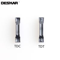 Hot Selling 10PCS DESKAR TDC200 TDC3 TDC4 TDT2 TDT3 TDT4 LF6018 CNC Lathe Cutter Grooving Carbide Inserts Cutting Blades For Stainless Steel