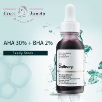 [stock in Thailand ]The ordinary AHA 30%+  BHA 2% กำจัดสิวหัวดำและ