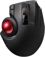 ELECOM EX-G Pro Trackball Mouse, Wired, Wireless, Bluetooth, Thumb Control, 8-Button Function, Ergonomic Design, Optical Gaming Sensor, Smooth Red Ball, Windows11, macOS (M-XPT1MRXBK)