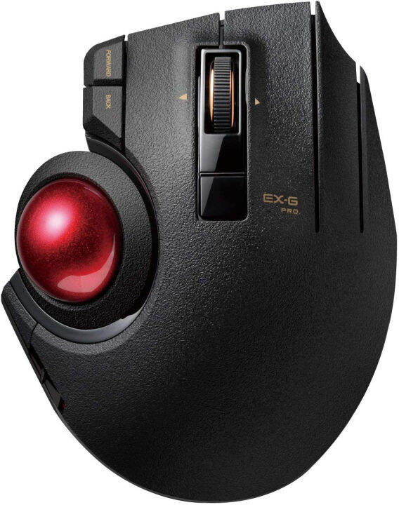 EXG Pro Trackball Mouse, Wired, Wireless, Bluetooth, Thumb