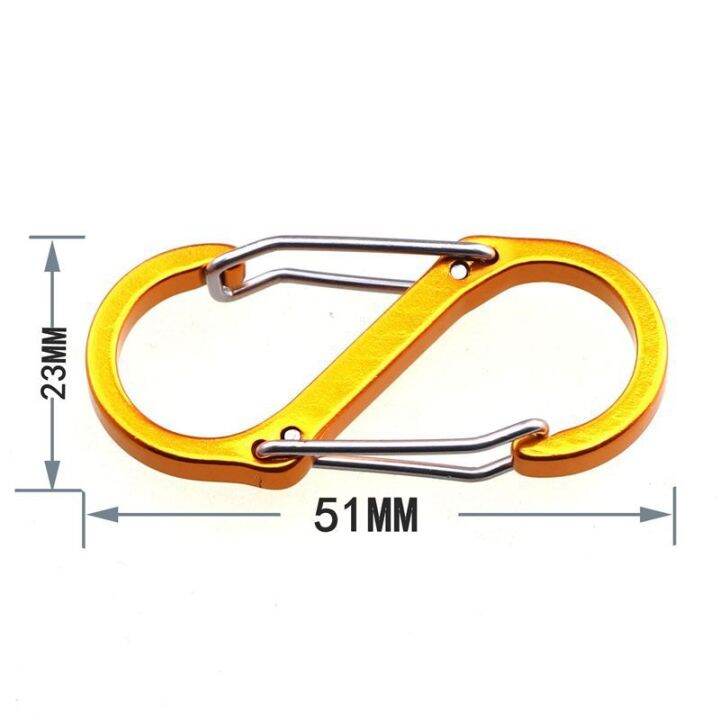 5pcs-s-carabiner-metal-s-clips-dual-spring-wire-gate-locking-snap-hooks-keychain-buckle-for-outdoor-camping-tools-random-color