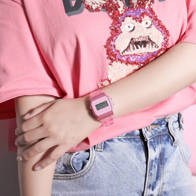 casio f91 pink