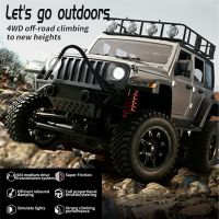 รถบังคับ Jeep MN 128 RTR 1/12 2.4G 4WD RC ระบบเซอร์โว LED Rock Crawler -  MN128