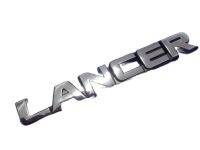 โลโก้ตัวอักษร LANCER  มี 2 ลาย ชุบโครเมี่ยม ติดหลังรถ  ราคาต่อชิ้น